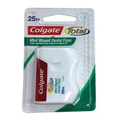 Total Dental Ribbon Waxed Mint 25m pkt 6