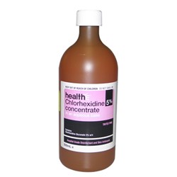 healthE Chlorhexidine Tinted Pink 500ml 5% Concentrate