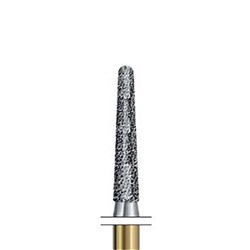 S-Diamond Bur FG #S6856-014 Taper Chamfer Rnd Coarse pkt 5