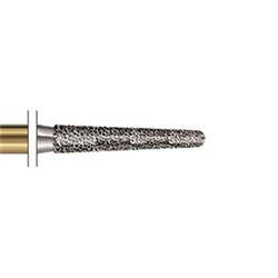 S-Diamond Bur FG #S6856-016 Taper Chamfer Rnd Coarse pkt 5