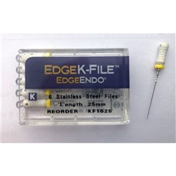 Edge K-File Size 15 25mm Pk 6