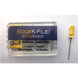 Edge K-File Size 50 25mm Pk 6