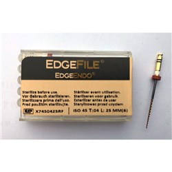 EdgeFile X7 taper .04 size 45 25mm Pk 6