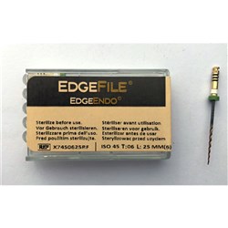 EdgeFile X7 taper .06 size 45 25mm Pk 6