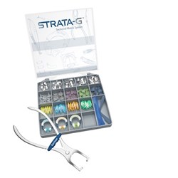 Strata-G Sectional Matrix Syst Intro Kit - 3 Rings & Forcep