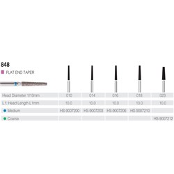 HENRY SCHEIN Maxima Diamond Bur FG 848016M Med-grit pkt 5