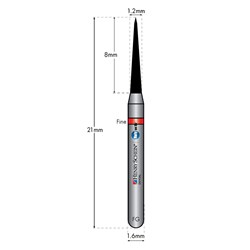 HENRY SCHEIN Maxima Diamond Bur FG 858012F Fine pkt 5