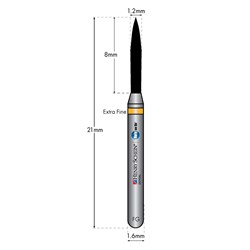 HENRY SCHEIN Maxima Diamond Bur FG 862012SF S-Fine pkt 5