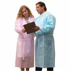 Henry Schein Disposable Cover Gown Blue L/M pkt 10