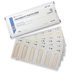 Henry Schein Absorbent Points Asst Pack 45-80 Cell pkt 180