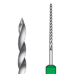 K-Files #17325 Stainless Steel 25mm Size035 Sterile Green pk6