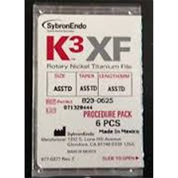 K3 File 21mm .04 Taper Procedure Pack pkt 6