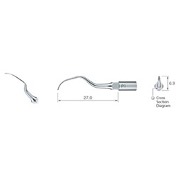 Perio Tip P1 for NSK Varios Ultrasonic Scaler & Satelec