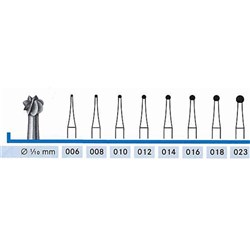 Steel Bur HP #1-014 Round US No4 Pkt 10