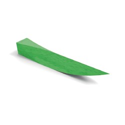 POLYDENTIA Wood Wedges 13mm Green Medium Pk 100