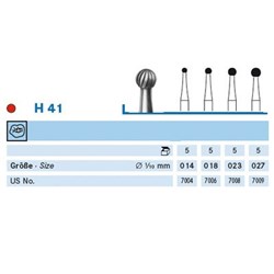 T-Carbide Bur RA #H41-012 Finisher Round US# 7003 pkt 5
