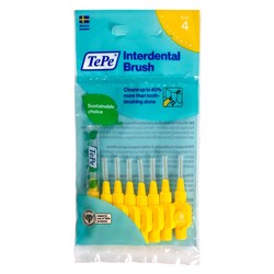 TePe Interdental Brush Yellow 0.7mm Size 4 pkt 8