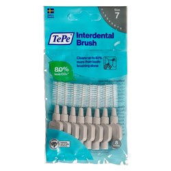 TePe Interdental Brush Grey 1.3mm Size 7 pkt 8