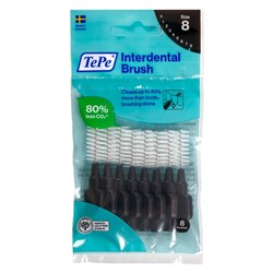 TePe Interdental Brush Black 1.5mm Size 8 pkt 8