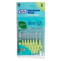 TePe Interdental Brush Pastel Green XSoft 0.8mm pkt 8