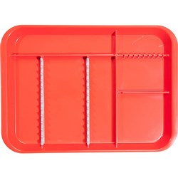 B-Lok Divided Tray Red