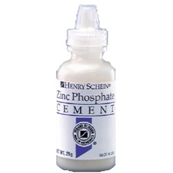 Henry Schein Zinc Cement Powder Snow White 29g bottle