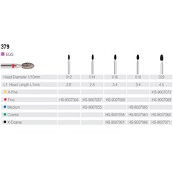 HENRY SCHEIN Maxima Diamond Bur FG 379018F Fine pkt 5