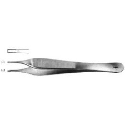 Tweezers Tissue Adson Brown 120mm ea