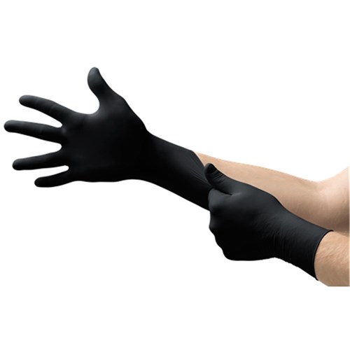 MICROFLEX MidKnight TOUCH Black Nitrile Gloves XL 100 bx