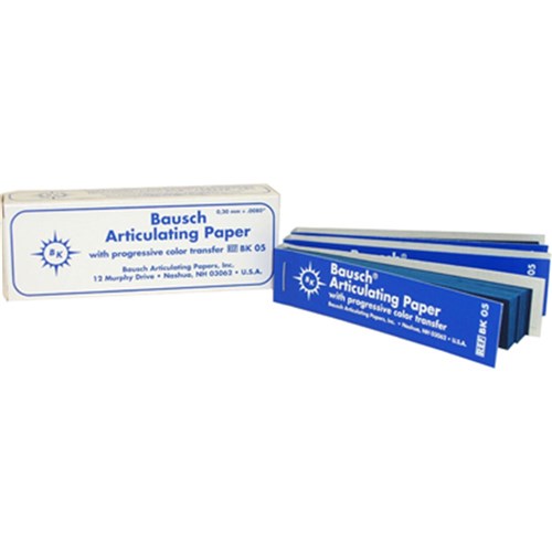 BAUSCH Articulating Paper BK05 Blue 200u 300 strips