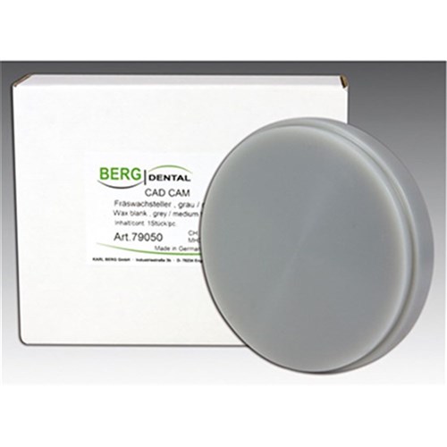 BERG CAD CAM Milling Wax Disc 98.5 x 14mm Grey N Pack of 1