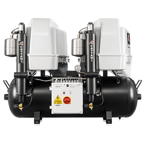 Cattani AC400Q Compressor Quiet Tandem 2-Cylinder