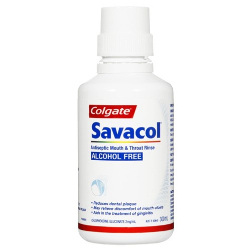 Savacol Alcohol Free Mouth Rinse 300ml pkt 6