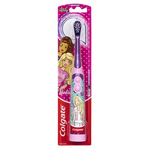 Colgate Batman & Barbie Extra Soft Battery Toothbrush Pkt 6