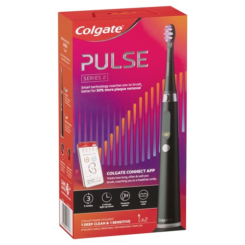 Colgate Pulse Series2 Blk Deep Clean & Sensitive Electric TB