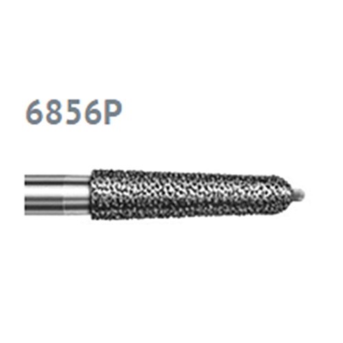 Diamond Bur FG #6856P-021 Rnd Taper with GuidePin Coarse pk5