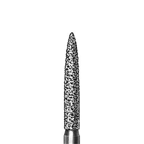 Diamond Bur FG #6863-012 Flame Long Coarse pkt 5