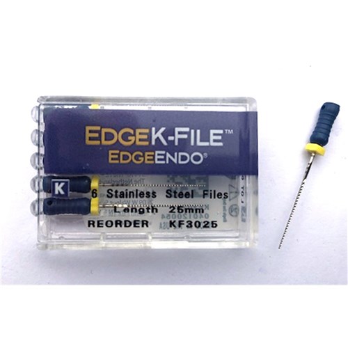 Edge K-File Size 30 25mm Pk 6