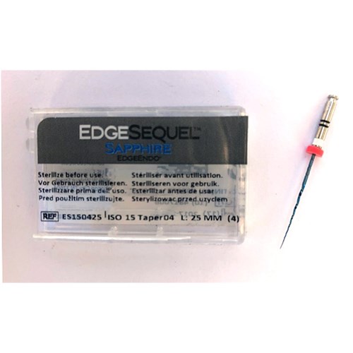 EdgeSequel Sapphire taper .04 size 15 21mm Pkt4