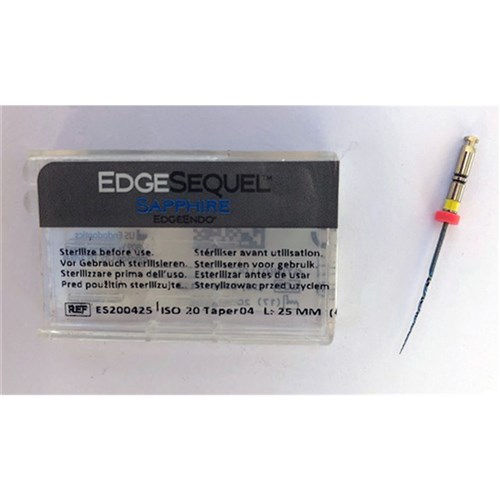 EdgeSequel Sapphire taper .04 size 20 25mm Pkt4