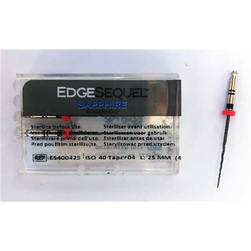 EdgeSequel Sapphire taper .04 size 40 21mm Pkt4