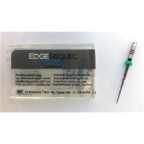 EdgeSequel Sapphire taper .06 size 40 21mm Pkt4