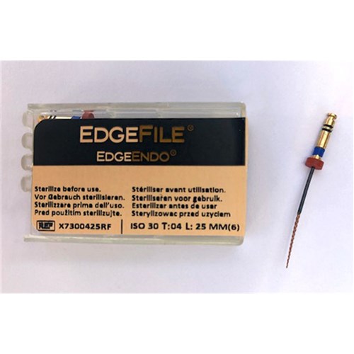 EdgeFile X7 taper .04 size 30 25mm Pk 6