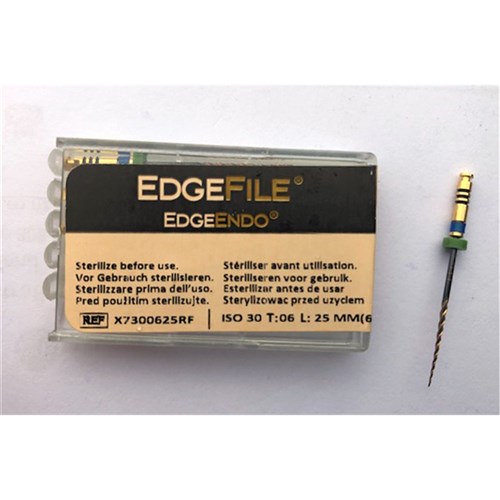 EdgeFile X7 taper .06 size 30 25mm Pk 6