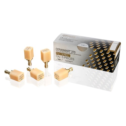 CERASMART 270 Size 12 Cerec High Translucent A3 Pack of 5