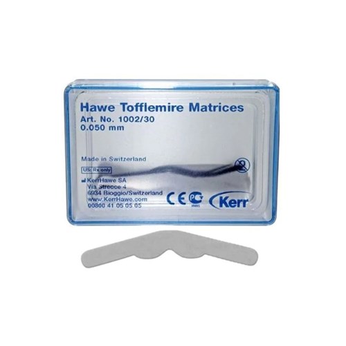 Tofflemire Matrices #1002 0.050mm thin pkt 30