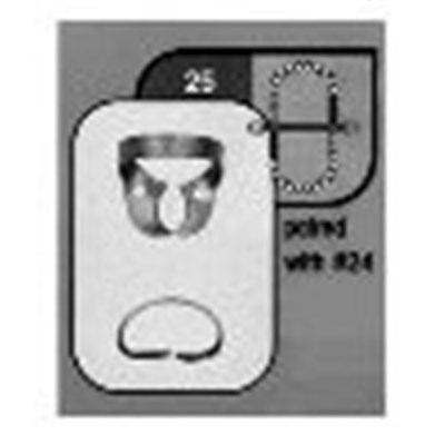 Stainless Steel Rubber Dam Clamp #25