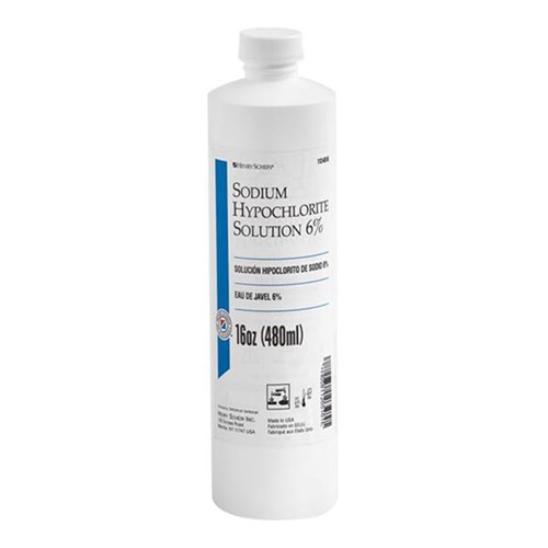 Sodium Hypochlorite 6% 480ml 16oz Henry Schein