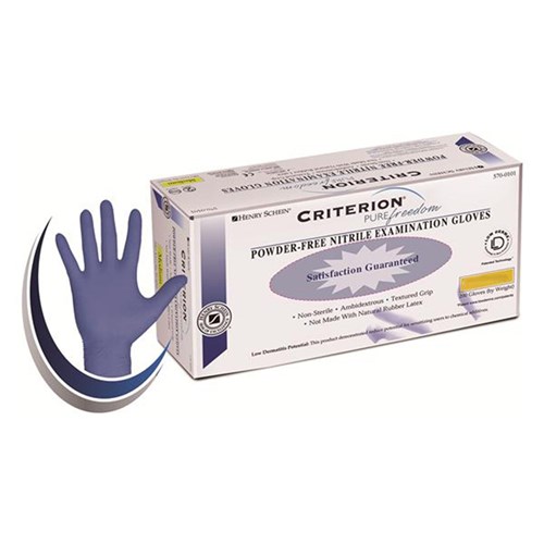 Criterion Pure Freedom Nitrile PF Glove Blue L box 200