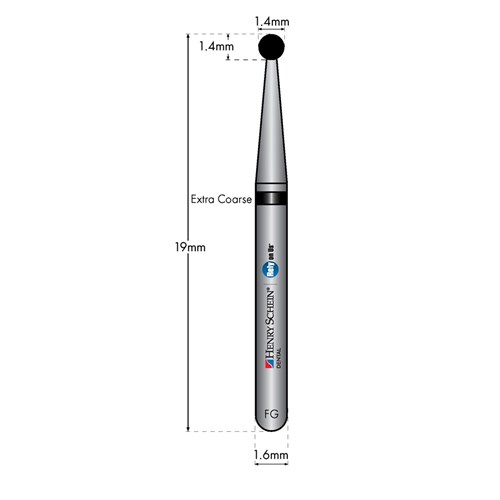 HENRY SCHEIN Maxima Diamond Bur FG 801014SC Coarse pkt 5